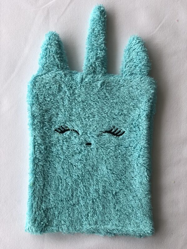 Waschhandschuh Einhorn Blau