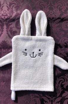 Waschhandschuh Bunny Weiss