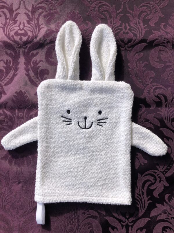 Waschhandschuh Bunny Weiss