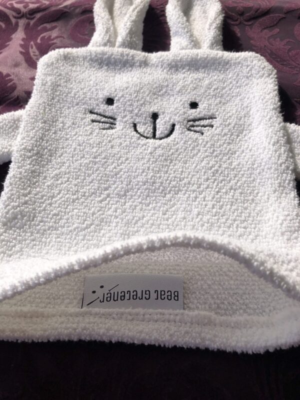 Waschhandschuh Bunny Weiss - Image 3