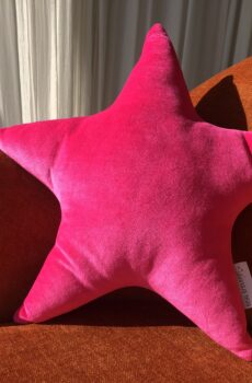 Zierkissen Stern Gross Pink