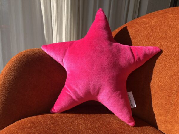 Zierkissen Stern Gross Pink