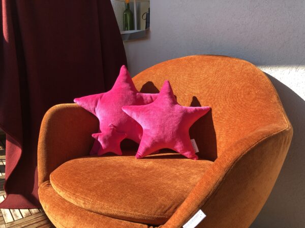 Zierkissen Stern Gross Pink - Image 3