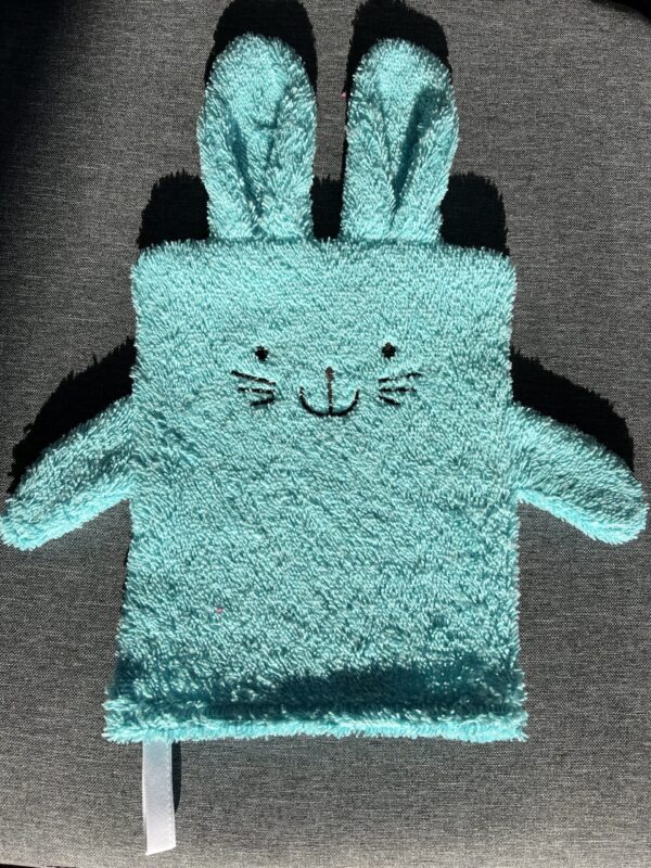 Waschhandschuh Bunny Blau